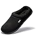NewDenBer NDB Men's Warm Memory Foam Suede Plush Shearling Lined Slip On Indoor Outdoor Clog House Slippers