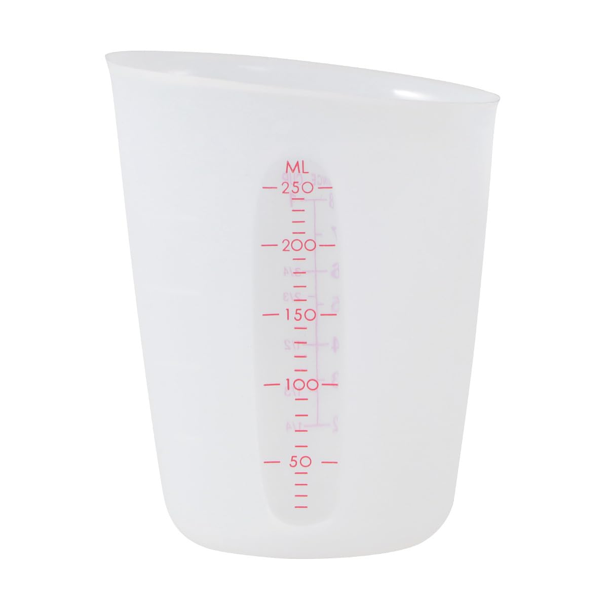 SUPVOX 250ml Silicone Measuring Cup - Flexible Semi-Transparent Beaker with Dual Scale - BPA-Free Liquid Measure for Baking, Resin Casting, Epoxy & DIY Crafts - Easy Pour Squeeze Spout