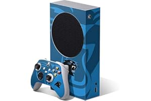 Skinit Decal Gaming Skin Compatible with Xbox Series S Console + Controller - Officially Licensed NFL Carolina Panthers Double Vision Design