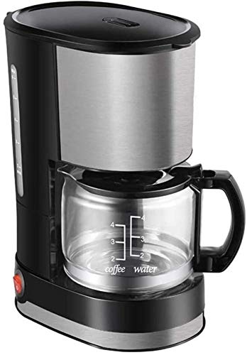 YQGOO Glaskrug Abnehmbare Filterkaffeemaschine Anti-Tropf-Design, handgestanzte Kaffeemaschinen