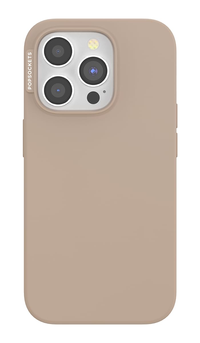 PopSockets iPhone 15 Pro Case Compatible with MagSafe, Phone Case for iPhone 15 Pro, Wireless Charging Compatible, Case Only - Latte โ image 1