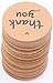 Thank You Tags - LeBeila 100 Gift Tags Round Brown Kraft Paper Tag Card with Jute Twine String for Wedding Favors, Personalized Craft, Bonbonniere, Birthday, Graduation, Party Decoration (100pcs)