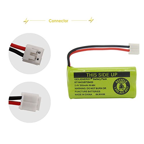 BAOBIAN 2.4V Rechargeable Cordless Phone batteries for AT&T/Lucent BT-18433 BT-184342 BT-28433 BT-284342 BT-6010 BT-8000 BT-8001 BT-8300 Empire CPH-515D CPH515D (6 pack BT18433 Batteries) - Thumbnail 2