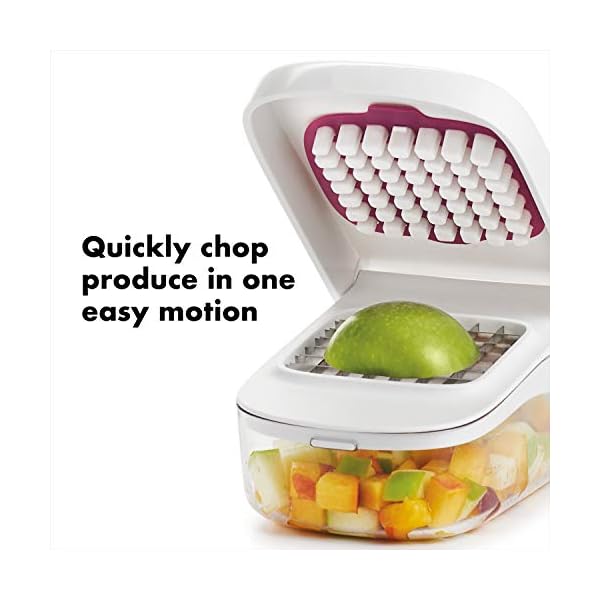 OXO-Good-Grips-Vegetable-Chopper-with-Easy-Pour-Opening-White-107-x-262-x-165-cm OXO Good Grips Vegetable Chopper With Easy-Pour Opening