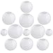 Vastar 12 Packs White Round Paper Lanterns with Assorted Sizes for Party Decorations, Party Lanterns for Decorating Wedding, Festivals, House or Office with 4 Different Sizes