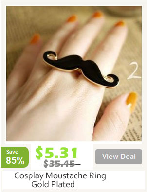 Moustache Retro Ring