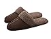 OSHOW Mens Slippers Slip-on Indoor Outdoor Scuff Fluff Slippers Bedroom Home Slipper