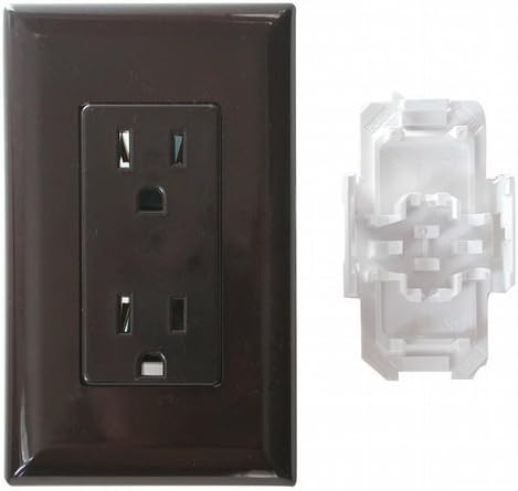RV Trailer Camper Electrical Brown Receptacle WDR15BR