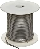 UL1015 Commercial Copper Wire, Bright, Gray, 22 AWG, 0.0253