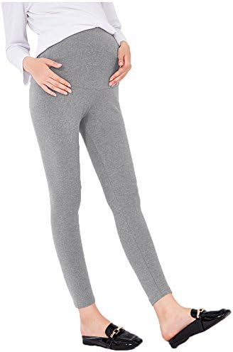 GHO Maternity Pants Pregnant Womens Cotton Knit Maternity Stretch Leggings