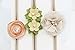 Asufegucd Rabbit Ears Cloth Bow–Stretch Headbands for Baby Toddler Girls Birthday, Party,Shower (Khaki)