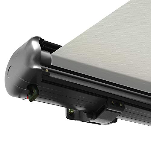 Nemaxx Kassettenmarkise elektrisch Vollkassettenmarkise mit LED, Markise weiß, Kassette anthrazit, Funk Fernbedienung… – Bild 3