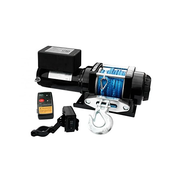 Elektrische ATV Seilwinde 12 V 3500 Lbs Funk Kunststoffseil Dyneema