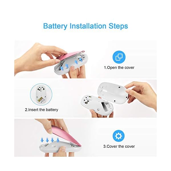 OMOTON-Wireless-Bluetooth-Mouse-for-iPad-and-iPhone-iPadOS-13-iOS-13-and-Above-Bluetooth-Enabled-Computer-Laptop-PC-Notebook-with-Windows-Mac-OS-Linux-System-and-Android-Tablet-Rose-Gold OMOTON Wireless Bluetooth Mouse for iPad and iPhone (iPadOS 13 / iOS 13 and Above), Bluetooth Enabled Computer, Laptop…