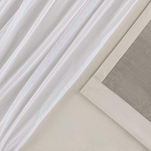 Exclusive Home Curtains Catarina Layered Solid Blackout and Sheer