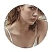 Fettero Dainty Gold Layered Choker Necklace Chain Handmade Beads 14K Gold Fill Boho Three Layer Choker