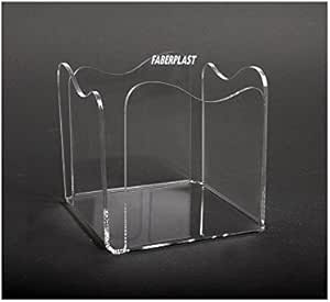 Faberplast Servilletero, Metacrilato (Plexiglas-Pmma), 15x15 cm