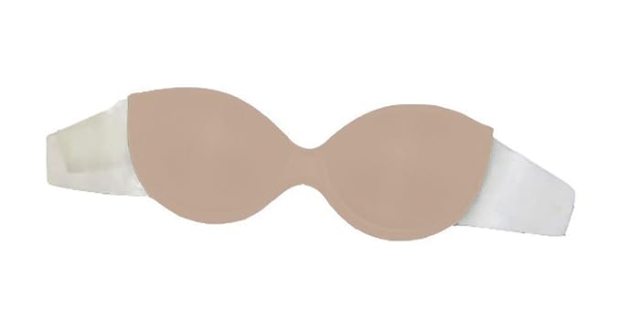 Strapless Adhesive Bra By Fullness D Beige at Amazon Women's Clothing