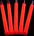 Glow Sticks Bulk Wholesale, 25 6” Industrial Grade Red Light Sticks. Bright Color, Glow 12-14 Hrs, Safety Glow Stick with 3-Year Shelf Life, GlowWithUs Brand
