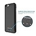 iPhone 6/6S memory battery case with TF/SD Card Slot 3200mAh Ultra Slim Extended Portable Charger power pack for iPhone 6/6s(Dark black)