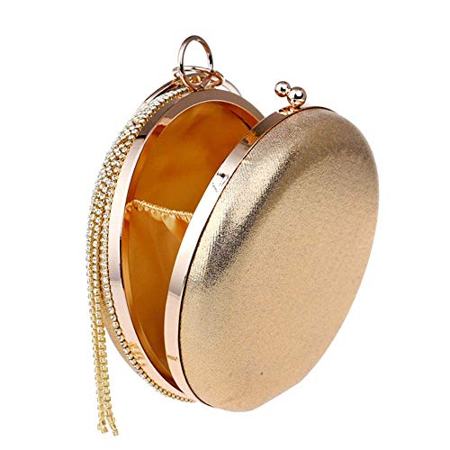 YOUTO Evening Party Clutch Bags Night Party Bags Tassel Women's Clutches Evening Bag Clutch Purse Bags Special Occasion Evening Handbags Evening Clutches Purses (Color : Gold) - Thumbnail 6