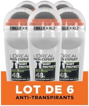 Déodorant Bille Homme 48h Shirt Protect 6x50ml