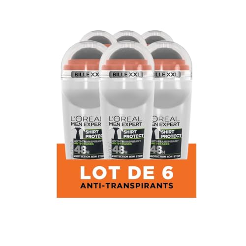 Déodorant Bille Homme 48h Shirt Protect 6x50ml