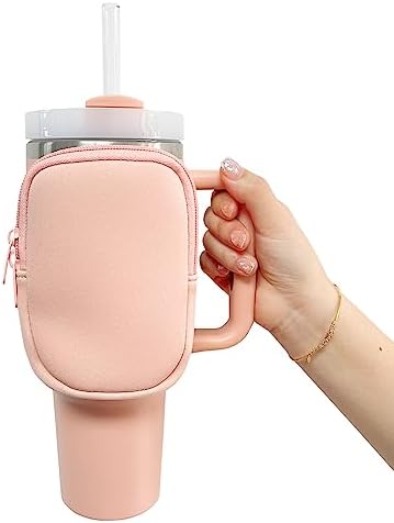 Gosknor Silikon-Stiefelhülle Für Stanley Becher - Süße Rosa Katzen-Designs Für Quencher & Iceflow Serien