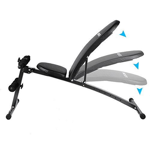 Ancheer Weight Bench Adjustable Sit Up Bench Incline Decline Workout AB Bench Barbell Academy