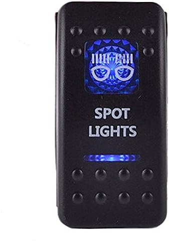Machter Car Boat Auto Vehicle Blue LED Spot Lights Toggle Switch ARB Carling Style Narva ON OFF 12V 24V Waterproof (Spot Lights)