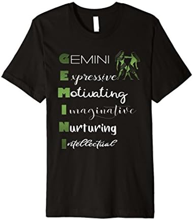 Gemini TShirt Women Traits Zodiac Astrology Birthday Tee
