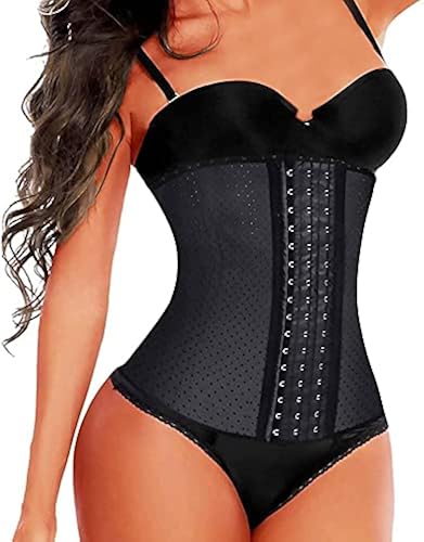 SHAPERX Womens Long Torso Waist Trainer Latex Waist Cincher