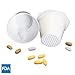Pill Crusher, Grinder - for Larger Pills, Vitamins or Multiple Tablets - Great for Both Humans and Pets | Easy to use and Clean | Quickly Add Liquids for Drinking - by MegaPill White