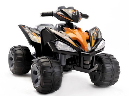 Kids QUAD ATV 4 Wheeler Ride On Power 2 Motors 12V Traction Wheels Black
