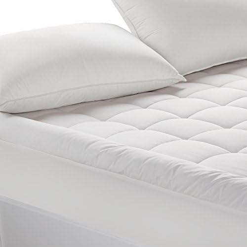 Quilted Fitted Mattress Pad Bed Cover（Down Alternative，Full）Thickening Cotton Bedspread Mattress Topper Anti-bacterial And Non-slip (Full 54x75x18inch)
