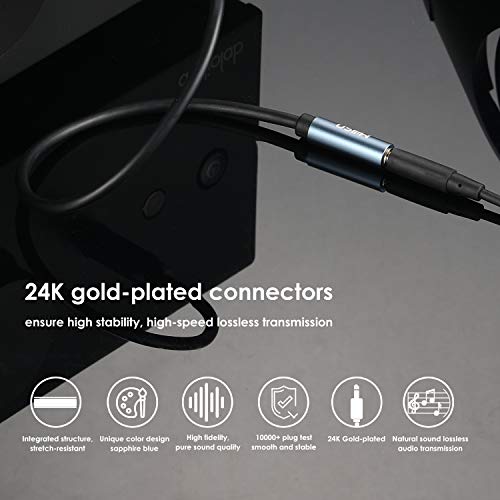 MillSO 3.5mm Headphone Extension Cable (6.6 Feet) TRRS 3.5mm Male to