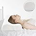 Power Of Nature Memory Foam Pillow for Sleeping, Orthopedic Contour Cervical Pillow for Neck, Shoulder Pain, Pillows for Back Stomach Side Sleeper with Washable Breathable Cover