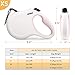 Fida Retractable Dog Leash X-Small Breed, 10 ft Durable Pet Walking Leash for Extra Small Dogs/Cats/Small Animals up to 18 lbs, 360° Tangle Free, White