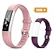 TOOBUR Fitness Activity Tracker Watch for Kids Girls Women, Pedometer, Calorie Counter, IP67 Waterproof Step Counter Watch with Sleep Monitor and Silent Alarm Clock (Pink Purple)