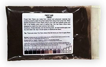 Finest Hair Original MEDIUM BROWN Hair Fibers Refill 25g Best Hair Loss Concealer Made in USA Instant Results