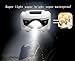 HappyOrange 3-Pack Waterproof LED Headlamp (White and Red Lights), 4 Light Modes Lightweight Headlight for Running, Hiking, Hunting, Fishing, Camping
