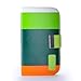 Generic Wallet PU Leather Case Card Holder Flip Case Cover for Samsung i9300 Galaxy S3 III - Retail Packaging - Lime/Green/Orange