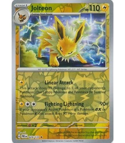 jolteon pokemon card value ex this card is the perfect way to showcase your collection. Jolteon HP 110 2023 Collectible