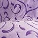 SOCHOW Uragiri Flannel Fleece Throw Blanket, Lightweight Super Soft Cozy Plush Bed Blanket, 50 x 60 Inches, Purple