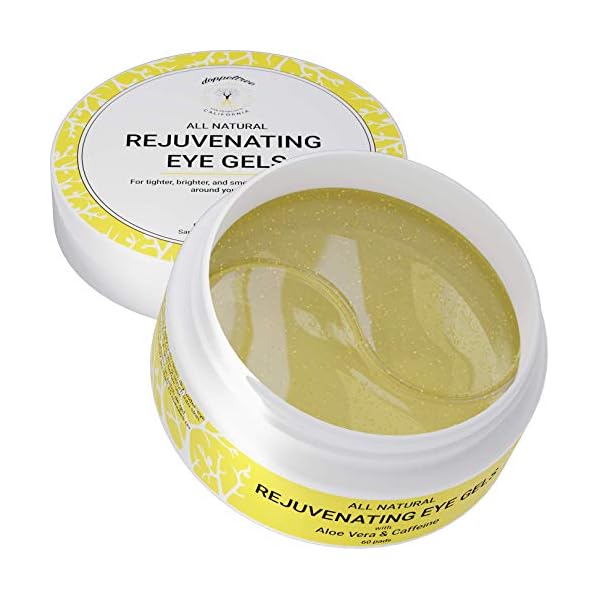 Caffeine Under Eye Patches & Hydrogel Masks (30 Pairs) - All Natural Anti Aging Treatment for Bags, Puffiness, Wrinkles…