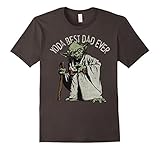 Mens Star Wars Yoda Best Dad Ever Graphic T-Shirt Medium Asphalt