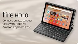 Amazon Fire HD 10 tablet and Keyboard Case
