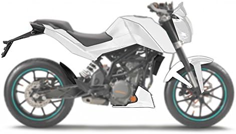 Duke 125/200/390 Full 23 Piece Fairing Kit White