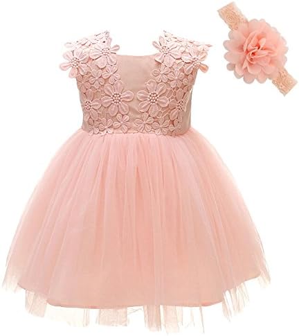 Baby Girls Dress Christening Baptism Party Formal Dress