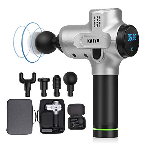 Massage Gun, Cordless Percussion Massager, 6Speeds Percussion Massage Device Featuring Quiet Glide Technology [Upgrade].